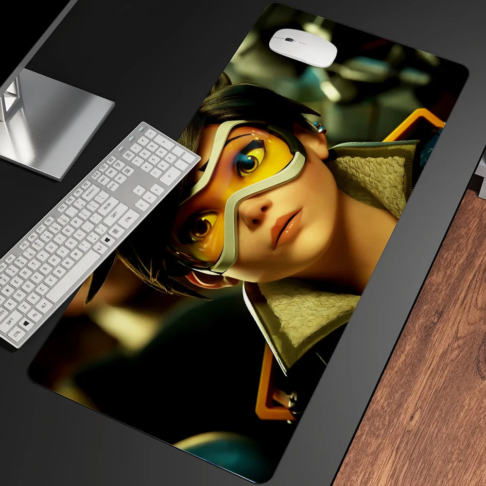 XXL Gaming Anime Mouse Pad Large Mouse Mat Girl Keyboard Computer PC Edge Desk Mat For Overwatch/CS:GO Gamer Mousepad