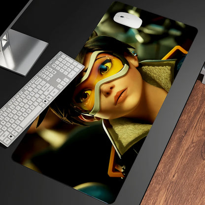 XXL Gaming Anime Mouse Pad Large Mouse Mat Girl Keyboard Computer PC Edge Desk Mat For Overwatch/CS:GO Gamer Mousepad
