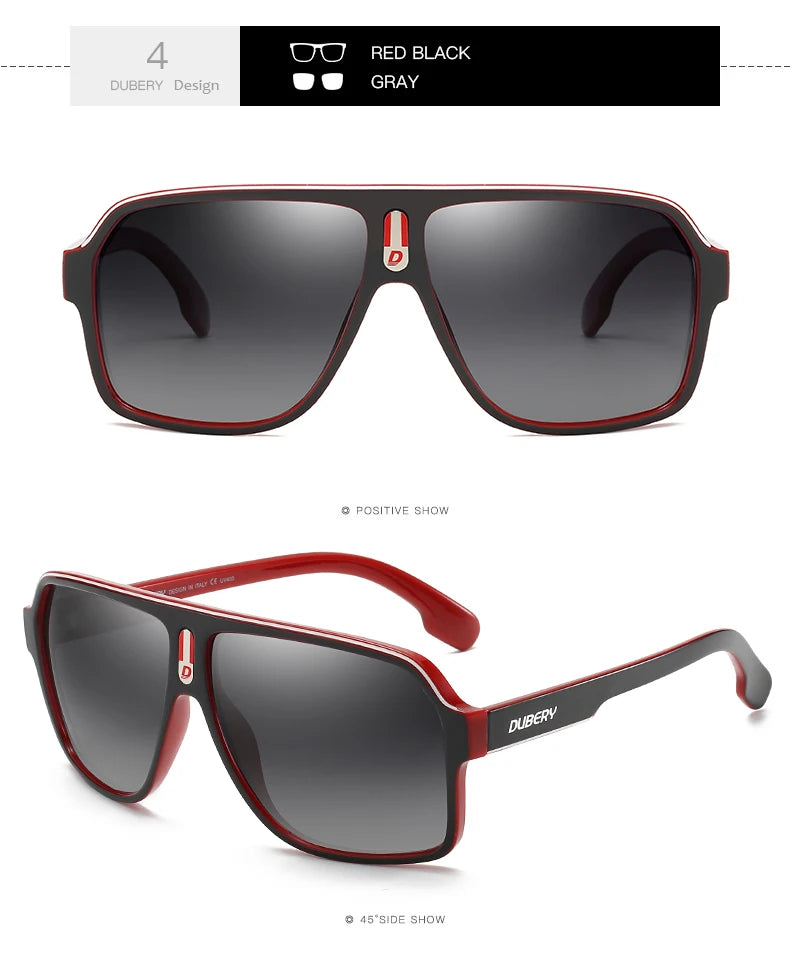 DUBERY Brand Design Polarized Sunglasses Men Driving Shades Male Retro Sun Glasses For Men Summer Mirror Goggle Oculos UV400 103