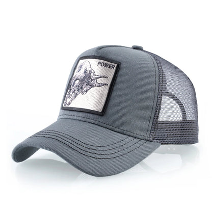 K Baseball Caps Men Snapback Hip Hop Trucker Cap With Embroidery Bull Patch Four Seasons Breathable Mesh Trucker Hat For Women