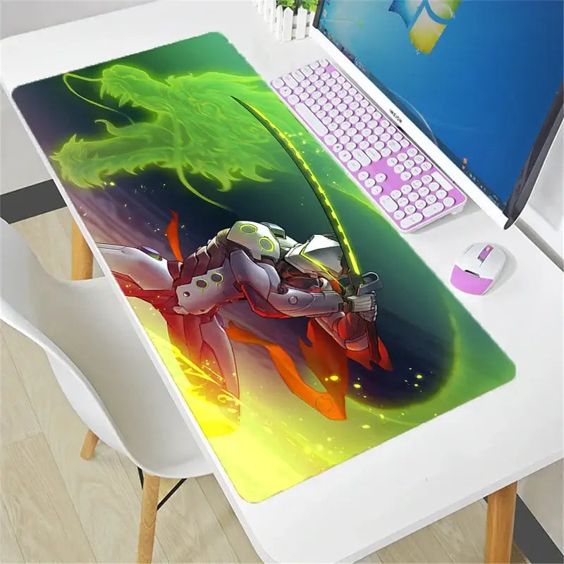Veľká podložka pod myš Overwatch DIY Kawaii XXL na PC počítačový stôl, herná kancelárska podložka pod klávesnicu, príslušenstvo pre gamerov