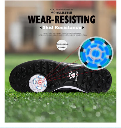 KELME Men Training TF Soccer Shoes Artificial Grass Anti-Slippery Youth Football Shoes AG Sports Training Shoes   871701