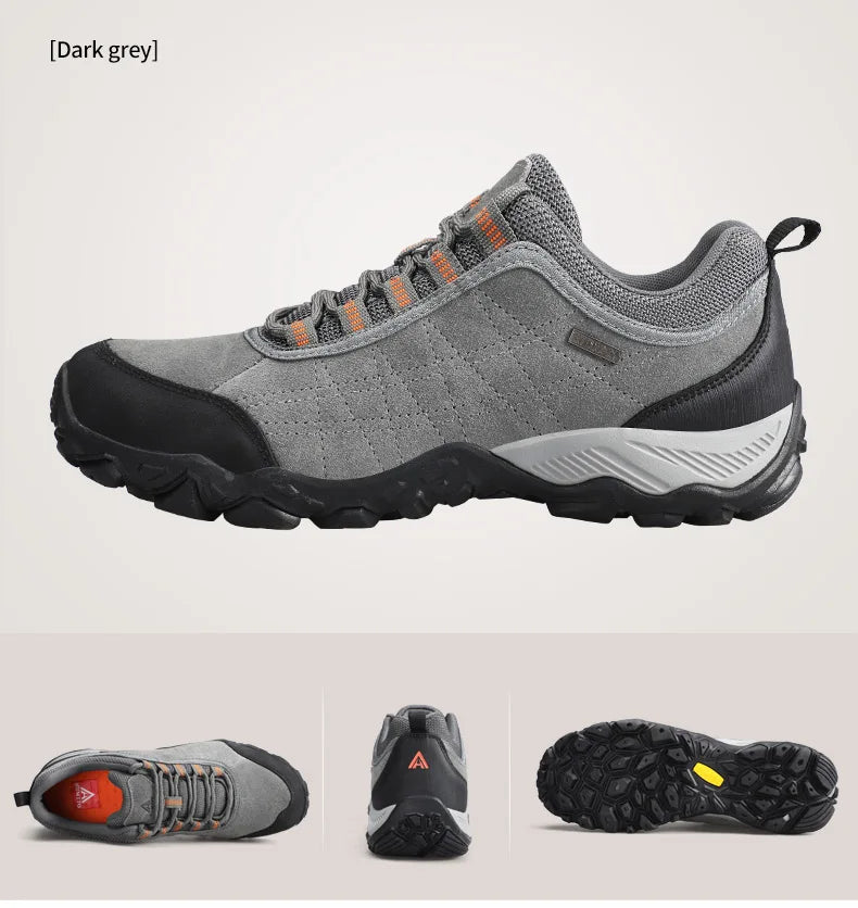 HUMTTO Outdoor Hiking Trekking Mountain Sports Shoes for Men Camping Hunting Walking Breathable Cushioning Man Nonslip Sneakers