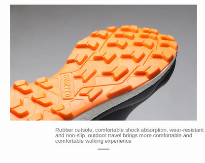 HUMTTO wasserdichte Wanderschuhe, Berg-Trekkingstiefel, schwarze Camping-Sneaker für Herren, Sicherheits-Kletterschuhe, sportliche taktische Herrenschuhe