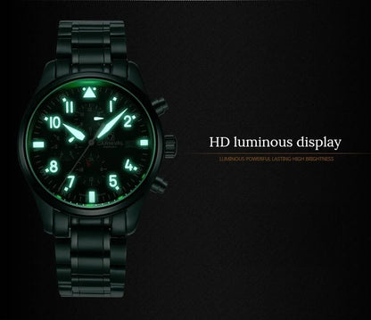 CARNIVAL High Quality Sport Watch 100m Waterproof Swimming Automatic Watch Men 24 Hours Calendar HD Luminous Mechanical Watches
