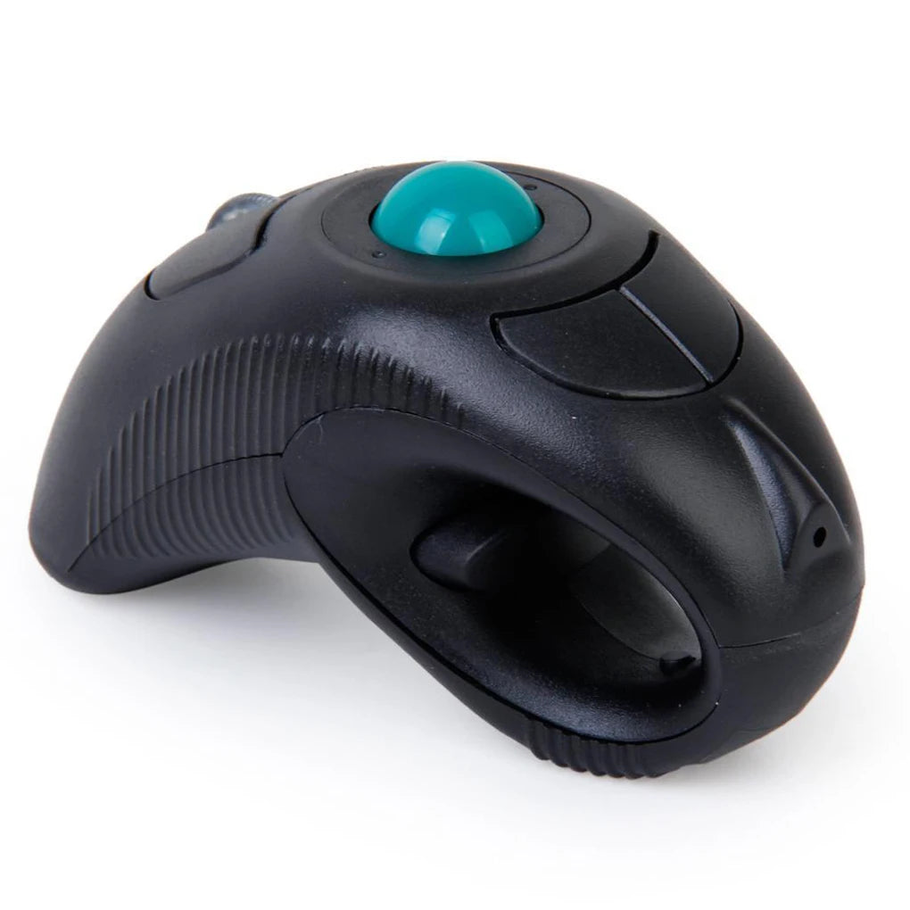 Digital 2.4GHz Wireless Trackball Mouse Ergonomic Design Finger-Operated Track Ball Handheld Optical Mouse for Android TV PC