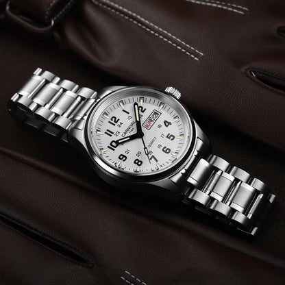 CARNIVAL Luxury Brand Watch Men Quartz Watches Luminous Hands Waterproof Solid Stainess Steel Men's Clock Relogio Masculino 8638