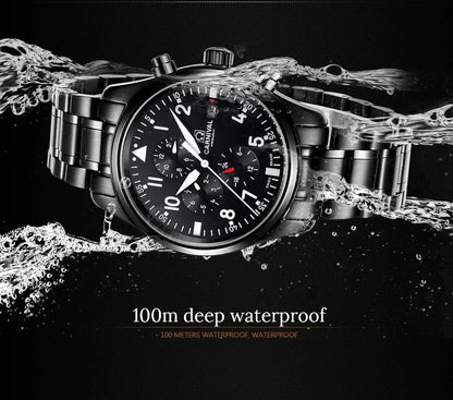 CARNIVAL High Quality Sport Watch 100m Waterproof Swimming Automatic Watch Men 24 Hours Calendar HD Luminous Mechanical Watches
