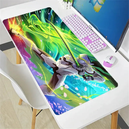 Veľká podložka pod myš Overwatch DIY Kawaii XXL na PC počítačový stôl, herná kancelárska podložka pod klávesnicu, príslušenstvo pre gamerov