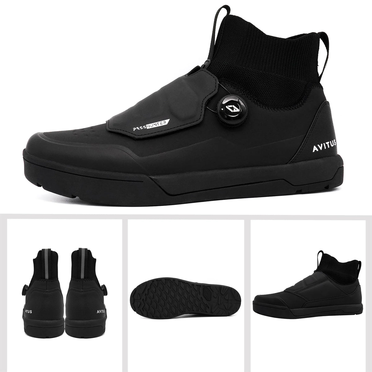 Avitus Zapatillas MTB-skor för alla mountainbike-plattpedaler eller SPD-klämmor – Arcas cykelskor