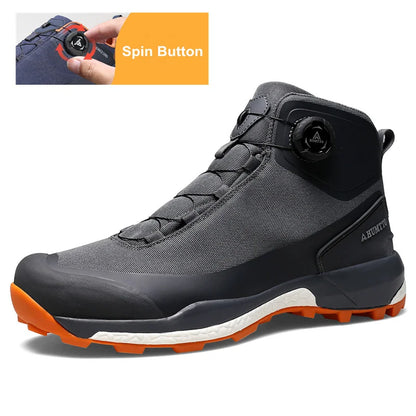 HUMTTO wasserdichte Wanderschuhe, Berg-Trekkingstiefel, schwarze Camping-Sneaker für Herren, Sicherheits-Kletterschuhe, sportliche taktische Herrenschuhe