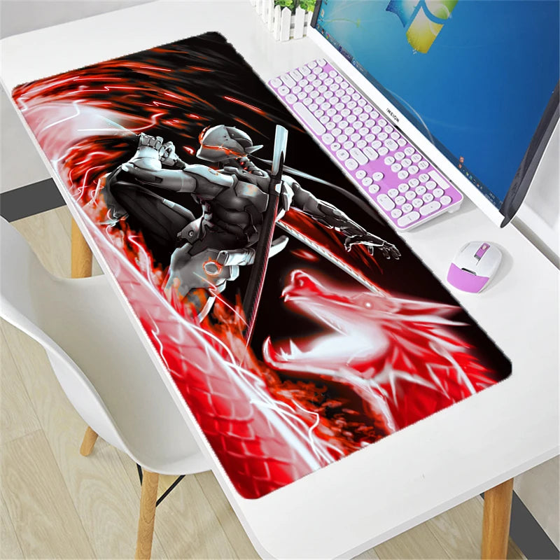 Veľká podložka pod myš Overwatch DIY Kawaii XXL na PC počítačový stôl, herná kancelárska podložka pod klávesnicu, príslušenstvo pre gamerov