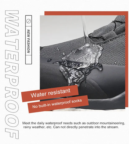 HUMTTO wasserdichte Wanderschuhe, Berg-Trekkingstiefel, schwarze Camping-Sneaker für Herren, Sicherheits-Kletterschuhe, sportliche taktische Herrenschuhe