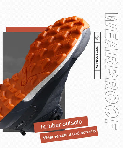 HUMTTO wasserdichte Wanderschuhe, Berg-Trekkingstiefel, schwarze Camping-Sneaker für Herren, Sicherheits-Kletterschuhe, sportliche taktische Herrenschuhe