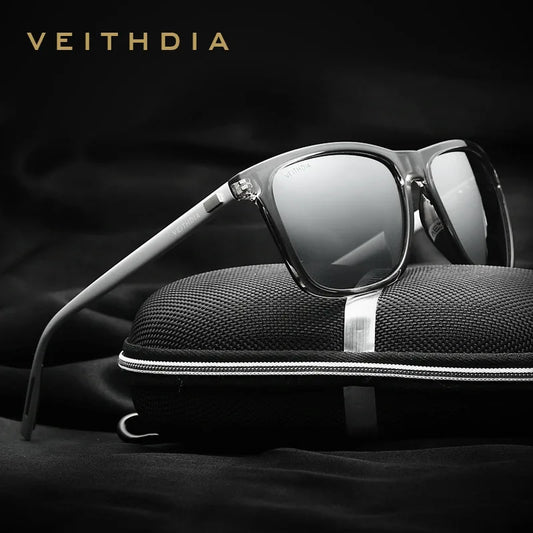 VEITHDIA Sunglasses Sports Outdoor Unisex Aluminum magnesium TR90 Polarized UV400 Lens Vintage Sun Glasses For Male/Female V6108