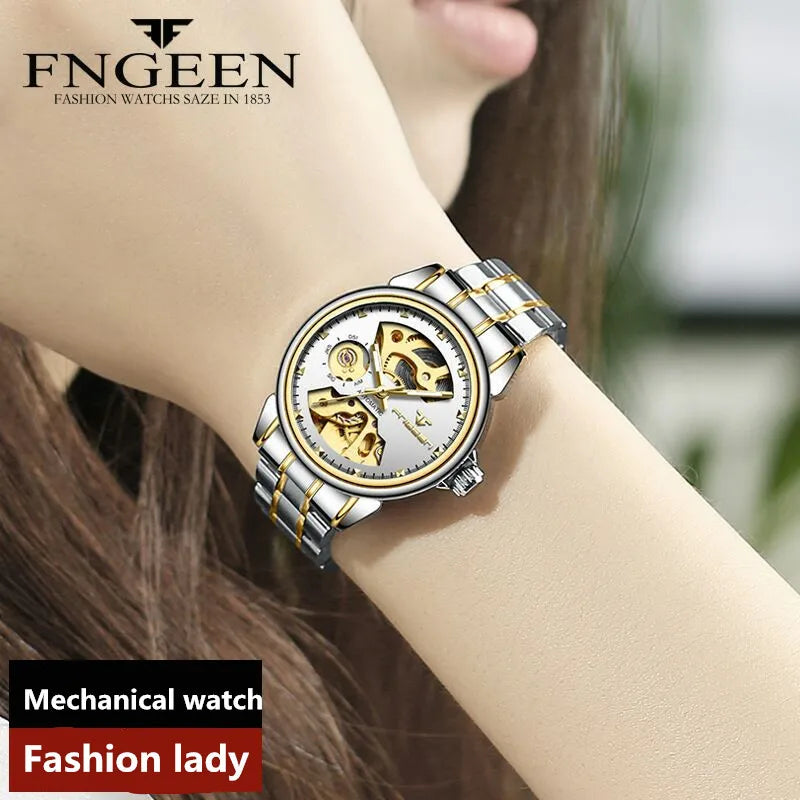 Fashion Luxury Brand Ladies Watches Women Automatic Watches Mechanical Watch Waterproof Luminous Sport Casual Wristwatch