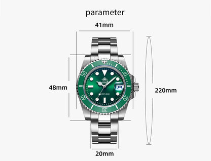 ADDIESDIVE Watch Men's Waffle Strap 200m Waterproof Outdoor Sports Watch C3 Super Luminous Quartz Watch  Relogios Masculino