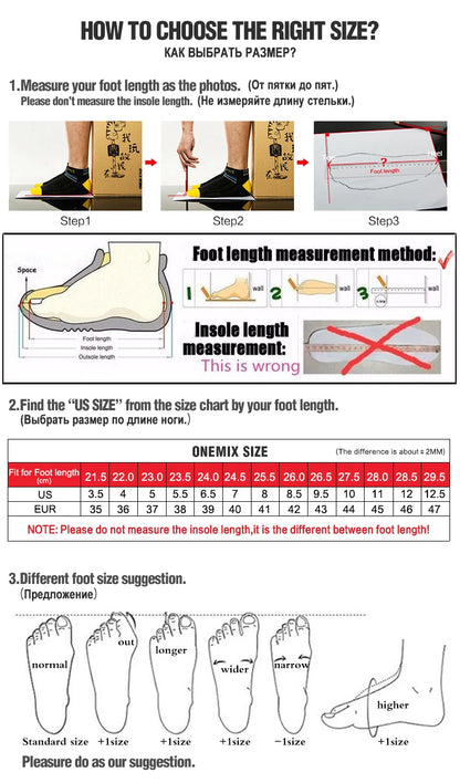 Onemix New Original Men Running Sports Shoes Shock Absorption Soft Lightweight Breathable Mesh Non-slip Cushioning Sneakers