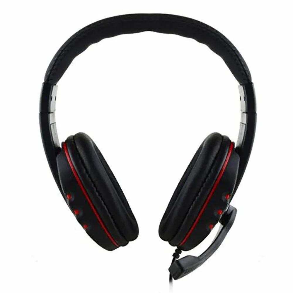 3,5 mm bedrade gamingheadset met microfoon voor PS4, pc en laptop, stereo gaminghoofdtelefoon met ruisonderdrukkende microfoon, bedrade over-ear gamingheadset