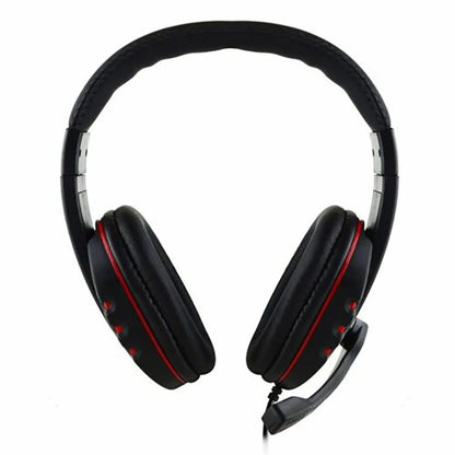 3,5 mm bedrade gamingheadset met microfoon voor PS4, pc en laptop, stereo gaminghoofdtelefoon met ruisonderdrukkende microfoon, bedrade over-ear gamingheadset