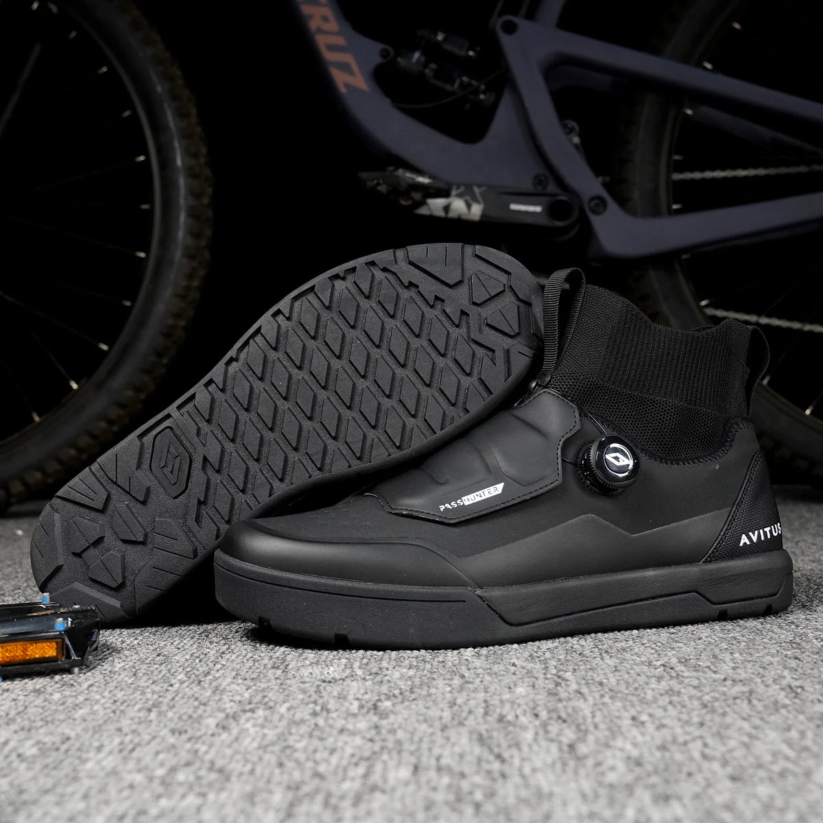 Avitus Zapatillas MTB-skor för alla mountainbike-plattpedaler eller SPD-klämmor – Arcas cykelskor