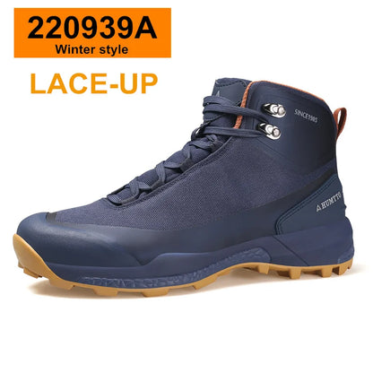 HUMTTO wasserdichte Wanderschuhe, Berg-Trekkingstiefel, schwarze Camping-Sneaker für Herren, Sicherheits-Kletterschuhe, sportliche taktische Herrenschuhe