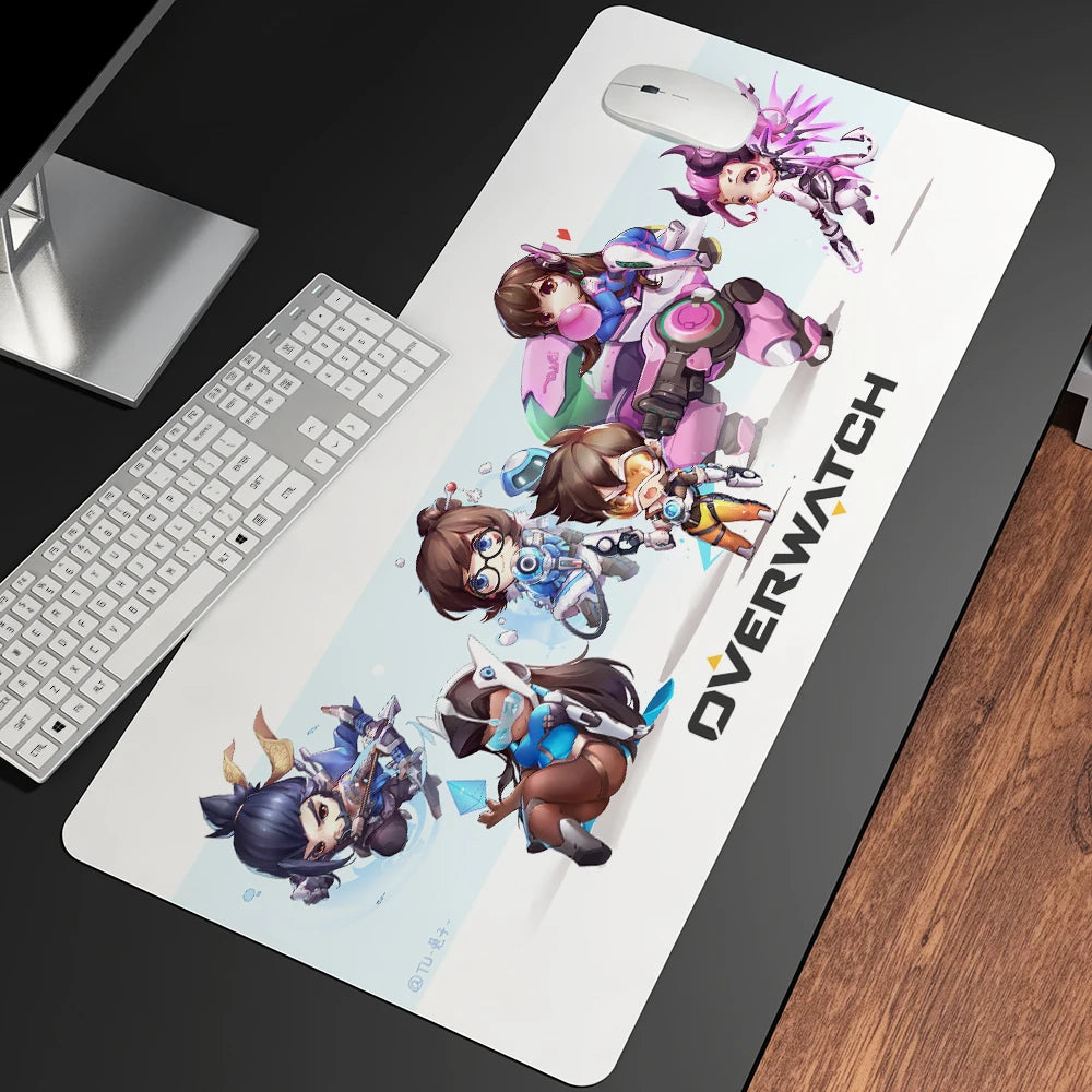 XXL Gaming Anime Mouse Pad Large Mouse Mat Girl Keyboard Computer PC Edge Desk Mat For Overwatch/CS:GO Gamer Mousepad