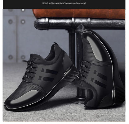 Oein 2022, baskets pour hommes, qualité supérieure, talon de 6 cm, chaussures de style britannique, nouvelles baskets d’été respirantes, chaussures de ville décontractées, grandes tailles, chaussures de bureau pour ho