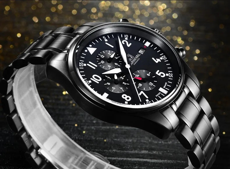 CARNIVAL High Quality Sport Watch 100m Waterproof Swimming Automatic Watch Men 24 Hours Calendar HD Luminous Mechanical Watches