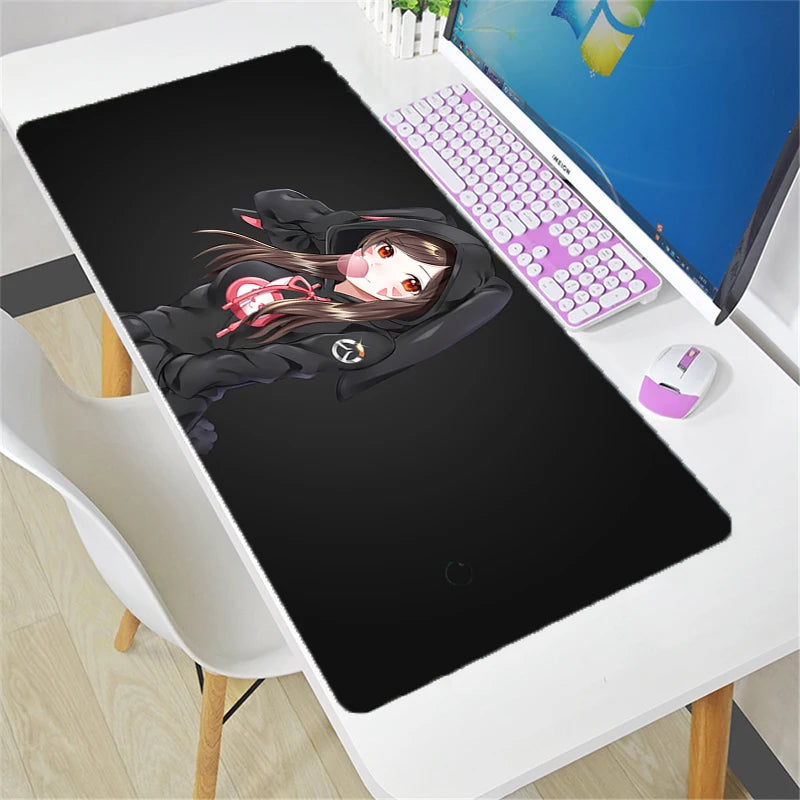 Veľká podložka pod myš Overwatch DIY Kawaii XXL na PC počítačový stôl, herná kancelárska podložka pod klávesnicu, príslušenstvo pre gamerov