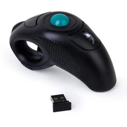 Digital 2.4GHz Wireless Trackball Mouse Ergonomic Design Finger-Operated Track Ball Handheld Optical Mouse for Android TV PC