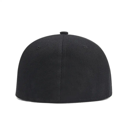 Adult Back Closed Baseball Cap for Small Head Lady Man Blank Hiphop Snapback Hat Man Plus Size Fitted Flat Peak Caps 55cm to 64c