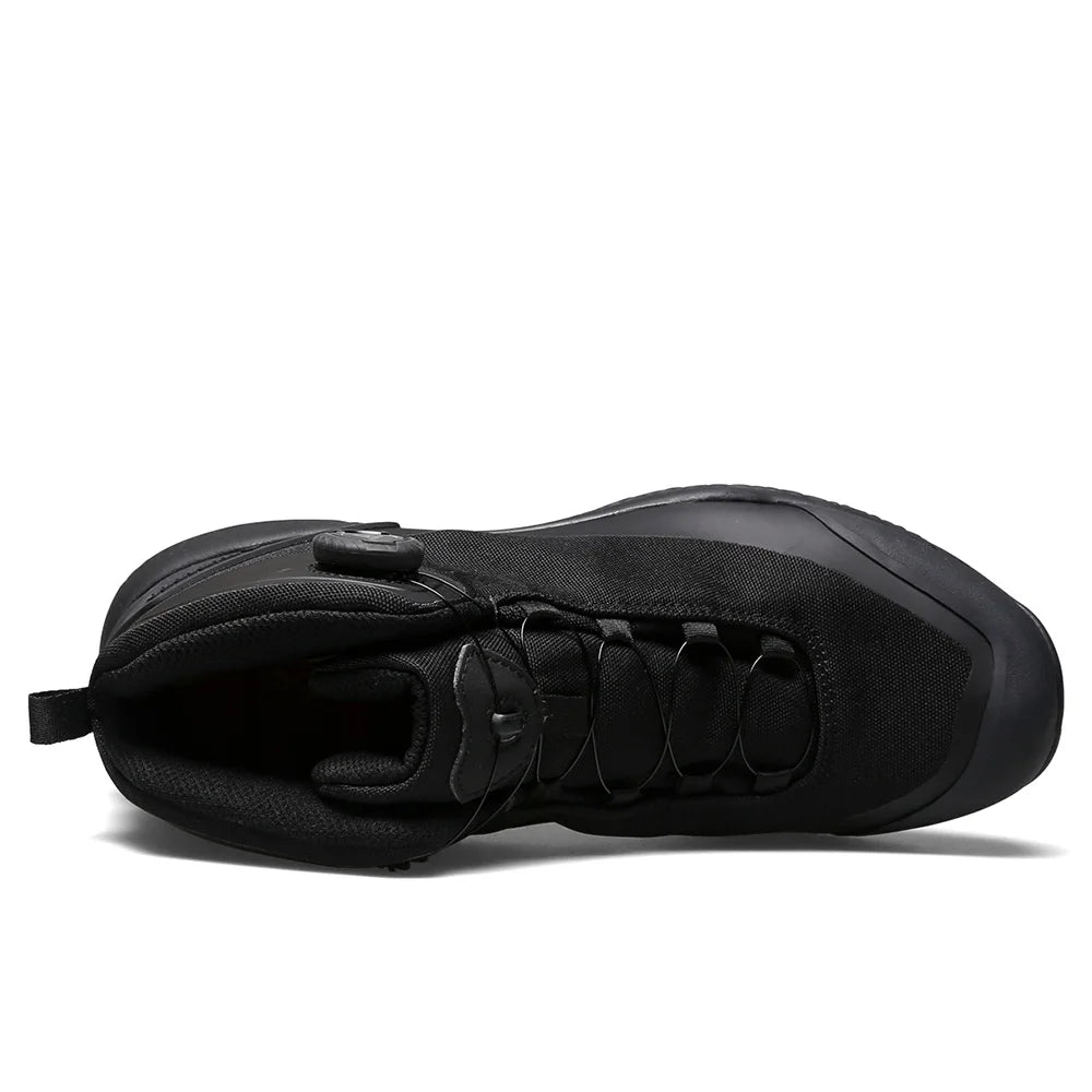 HUMTTO wasserdichte Wanderschuhe, Berg-Trekkingstiefel, schwarze Camping-Sneaker für Herren, Sicherheits-Kletterschuhe, sportliche taktische Herrenschuhe