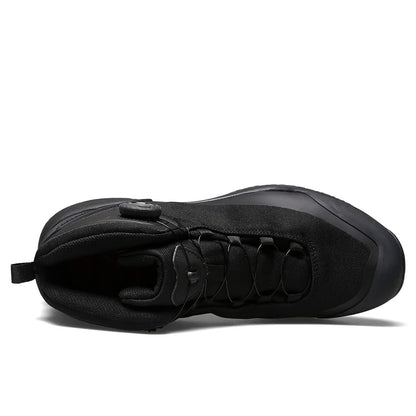 HUMTTO wasserdichte Wanderschuhe, Berg-Trekkingstiefel, schwarze Camping-Sneaker für Herren, Sicherheits-Kletterschuhe, sportliche taktische Herrenschuhe