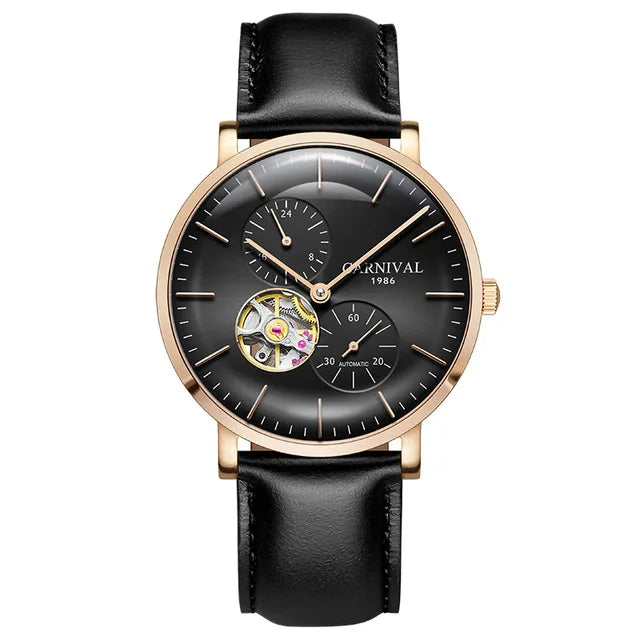 Carnival mechanisch herenhorloge – Luxe automatisch polshorloge met saffierglas