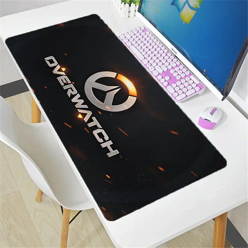 Veľká podložka pod myš Overwatch DIY Kawaii XXL na PC počítačový stôl, herná kancelárska podložka pod klávesnicu, príslušenstvo pre gamerov