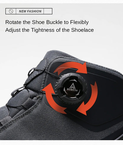HUMTTO wasserdichte Wanderschuhe, Berg-Trekkingstiefel, schwarze Camping-Sneaker für Herren, Sicherheits-Kletterschuhe, sportliche taktische Herrenschuhe