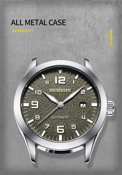 OCHSTIN Men Automatic Mechanical Watch Luxury Casual Dress Military Outdoor Sports Army Mens Wristwatches Waterproof Male Clock