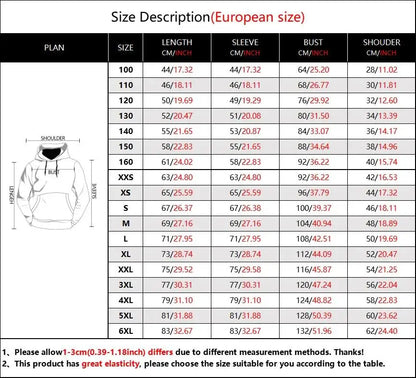 2023 Autumn Fashion New Lover Wolf Men's Hoodie 3D Pattern Loose Fall Sweatshirt Street Funny Brand