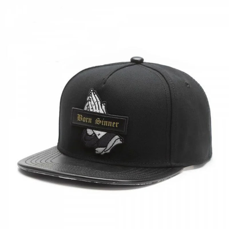 Luxury One Don't Mercy Cap Men Hats Flat Top Baseball Man Cap Women Men Adjustable Snapback Gorras Hombre Sports HipHop Sun Hat