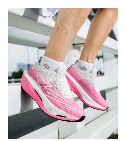 Running Shoes Speciality Carbon Board Marathon Men Sports Breathable Lightweight Women's Comfortable Athletic Nonskid Sneakers