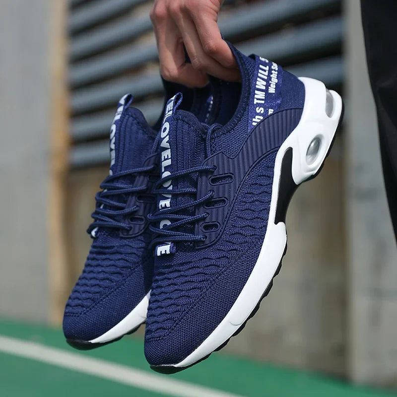Chaussures d'été pour hommes maille chaussures de sport décontractées printemps été chaussures Tennis léger marche noir baskets 2025 article de vente chaude