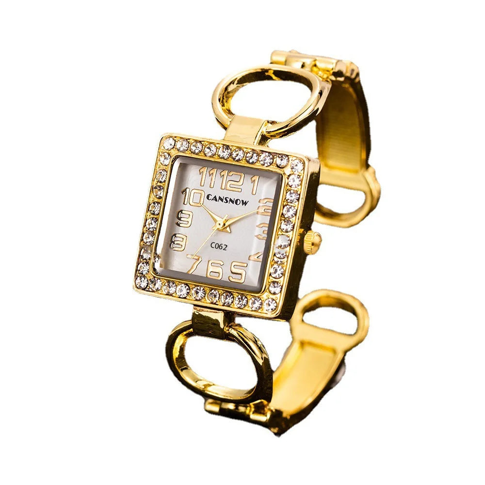 Fashion Women's Gold Watch Bangle Bracelet Stainless Steel Luxury Watches for Women Ladies Quartz Wristwatch Relogio