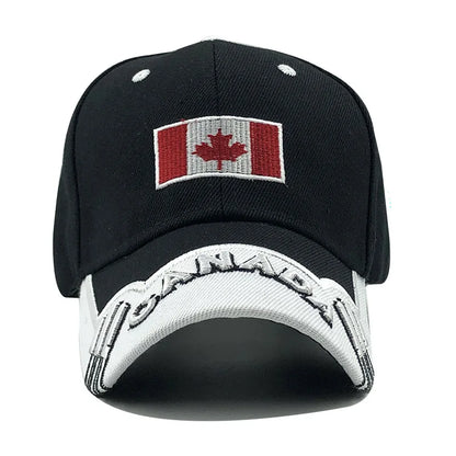 New Colors Contrast Canada Embroidered Baseball Cap For Men Women High Quality Snapback Hat Dad Hats Fishing Cap Bone Gorra