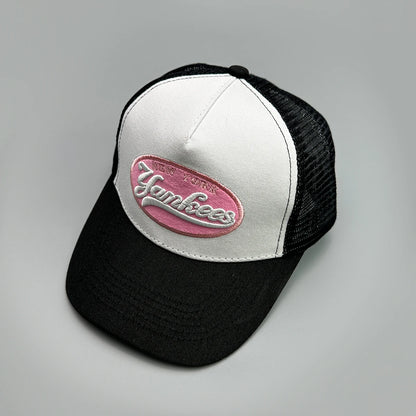 Embroidered Fresh Fruit Letters Baseball Hats New Unisex Color Block Sunshade Casual Breathable Versatile Fashion Trucker Caps