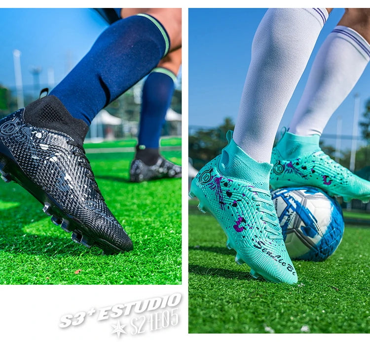 Botas de fútbol de alta calidad para hombre, zapatillas de fútbol para niños y adolescentes, botas de fútbol para niños, zapatillas deportivas unisex de fútbol