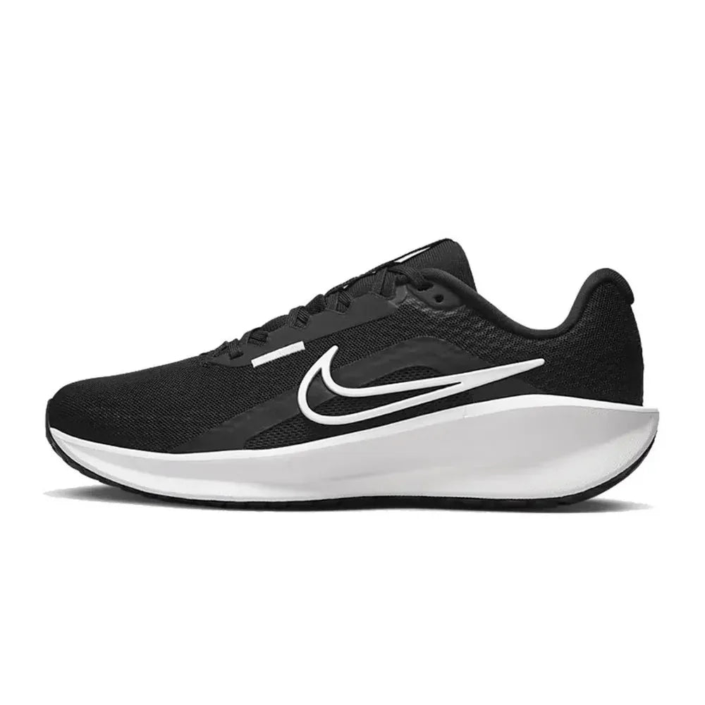 Nike DOWNSHIFTER 13 Comfort Fabric Breathable Low-Top Casual City Commuter Running Shoes Women's Black/White FD6476-001