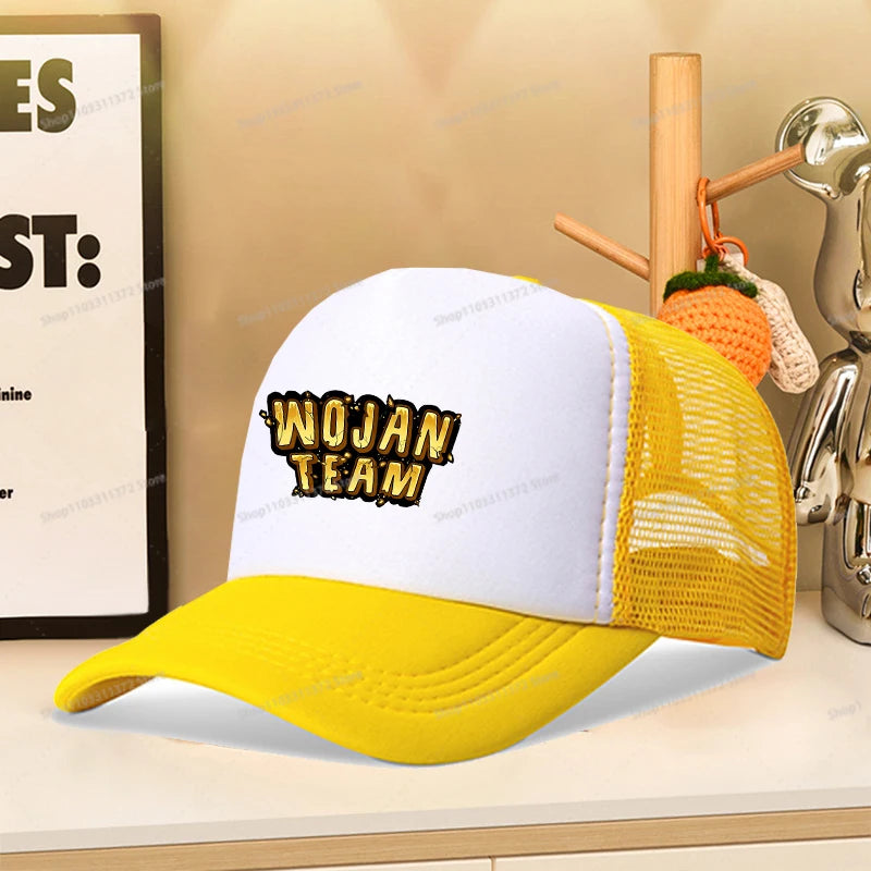 Wojan Teams Mesh Baseball Cap Cute Cartoon Summer Outdoor Sports Sun Hat Fashion Parent-child Activity Breathable Sunbonnet Gift