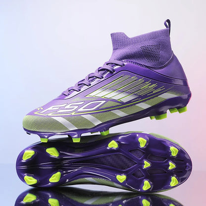 New Men Football Boots Non-Slip Boys Grass Cleats High-quality Match Soccer Shoes Hot-selling Sneakers Outdoor High-top Light