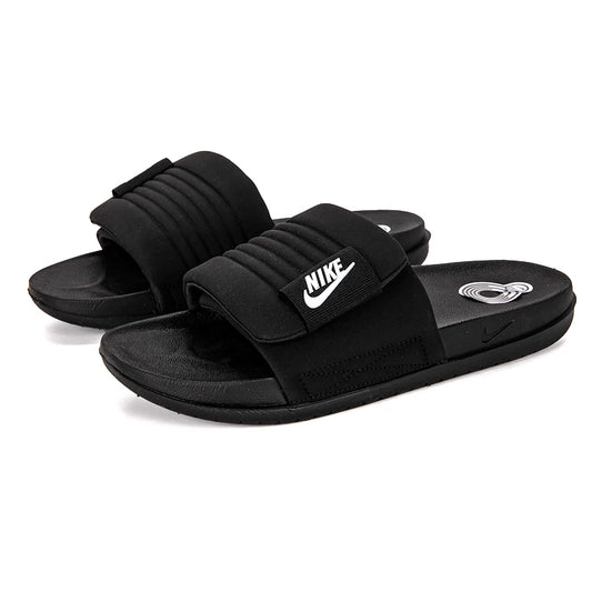„Nike“ vyriški šlepetės „Nike 0Ffc0Urt“ reguliuojamos, slidžios, kvėpuojančios, lengvos lauko sandalai, vonios kambario, kasdienio nešiojimo ir paplūdimio batai Dq9624-001